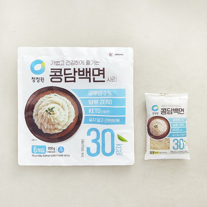 청정원 콩담백면 6개입, 1개, 900g