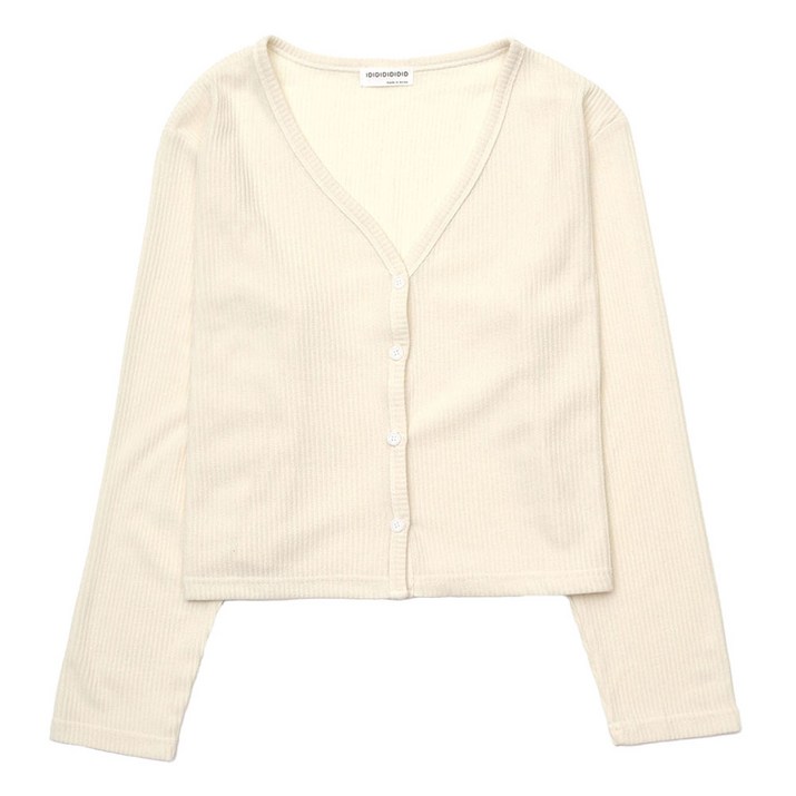 라라온 여성용 브이넥 골지 긴팔 가디건 TSP2877