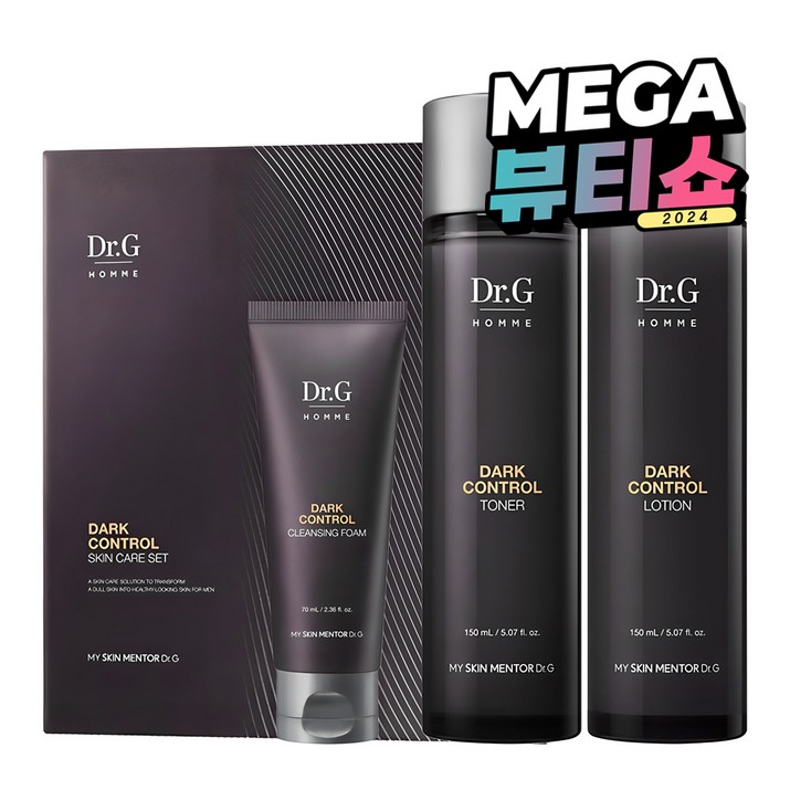 닥터지 옴므 다크 컨트롤 토너 150ml 로션 150ml 클렌징폼 70ml 세트, 1세트 닥터지 옴므 다크 컨트롤 토너 150ml 로션 150ml 클렌징폼 70ml 세트, 1세트