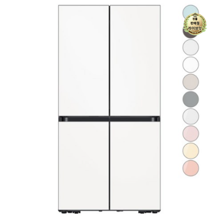[색상선택형] 삼성전자 비스포크 키친핏 4도어 냉장고 615L 방문설치 7448108115