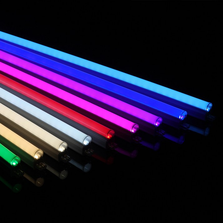 LED T5 간접조명 플리커프리 일자등 컬러 슬림형광등 라인 무드등 LED바, 1개 7639945911