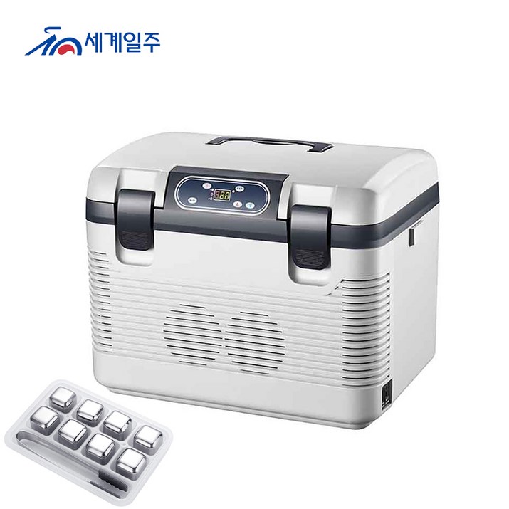 세계일주 19L 차량용 냉장고 냉온양용 12V24V220V 범용 미니냉장고 냉온양용 대용량 텀블러