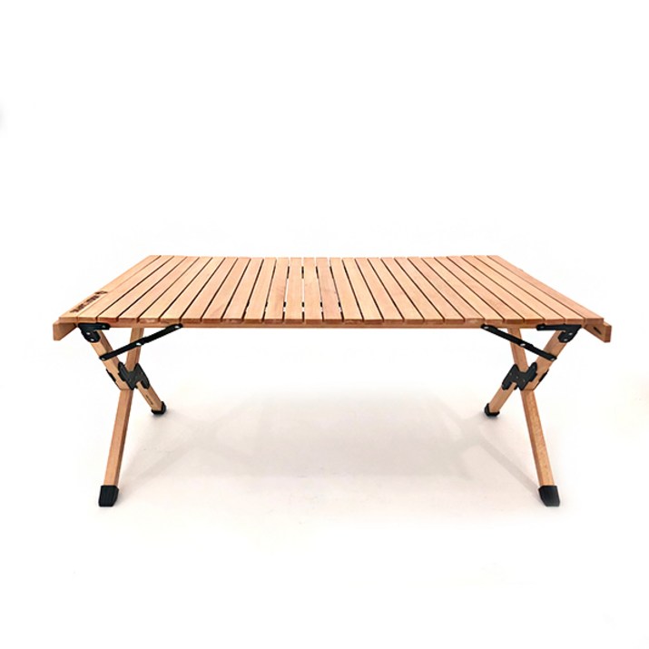 보슈 캠핑 우드 롤테이블 1200 너도밤나무 감성 캠핑테이블 차박테이블 접이식 테이블
