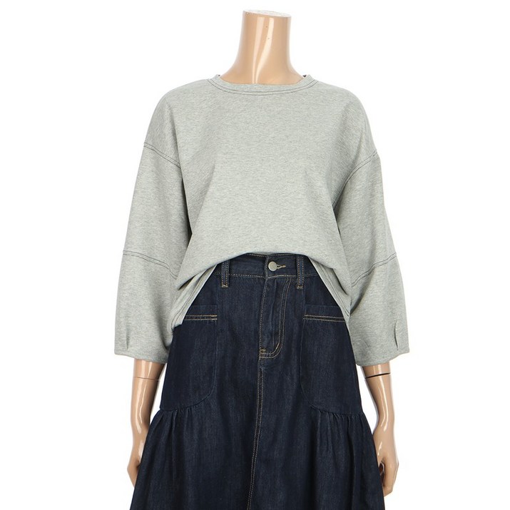 르샵 스티치 7부 티셔츠  BO8TS001A