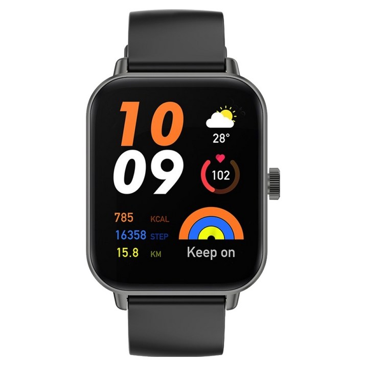 젤리타이거 통화가능 스마트워치 JELLYWATCH10, 블랙, 46mm, GPS + 블루투스