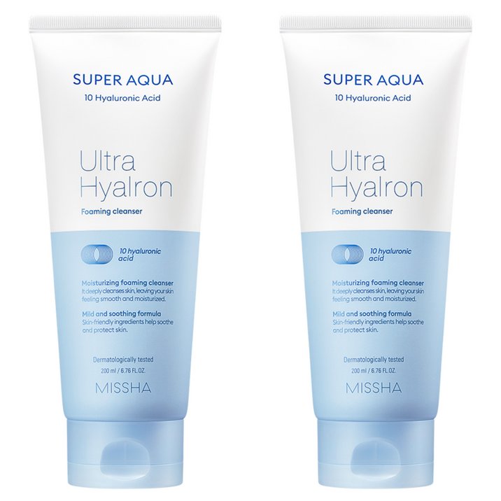 [2입기획] 미샤 수퍼 아쿠아 울트라 히알론 클렌징 폼