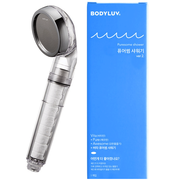 바디럽 퓨어썸 샤워기, 1개, 혼합색상 26869983