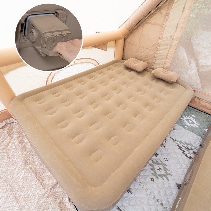 에어블랑 자동펌프 40cm 캠핑 에어매트