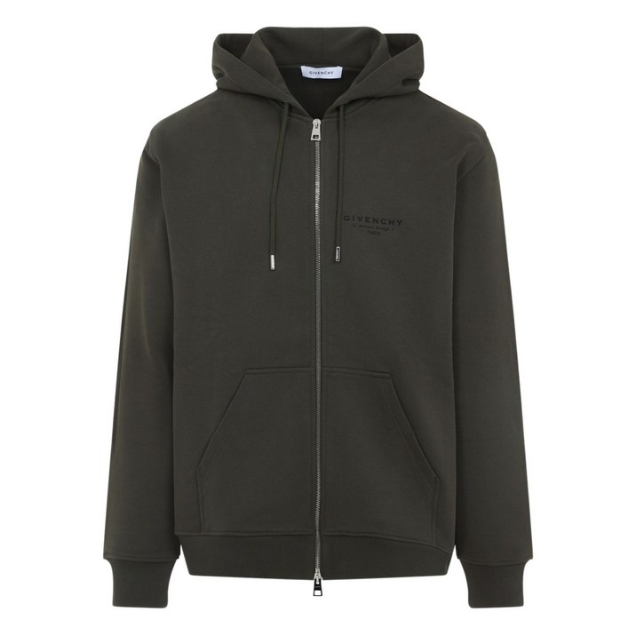 지방시 로고 자수 후드 집업