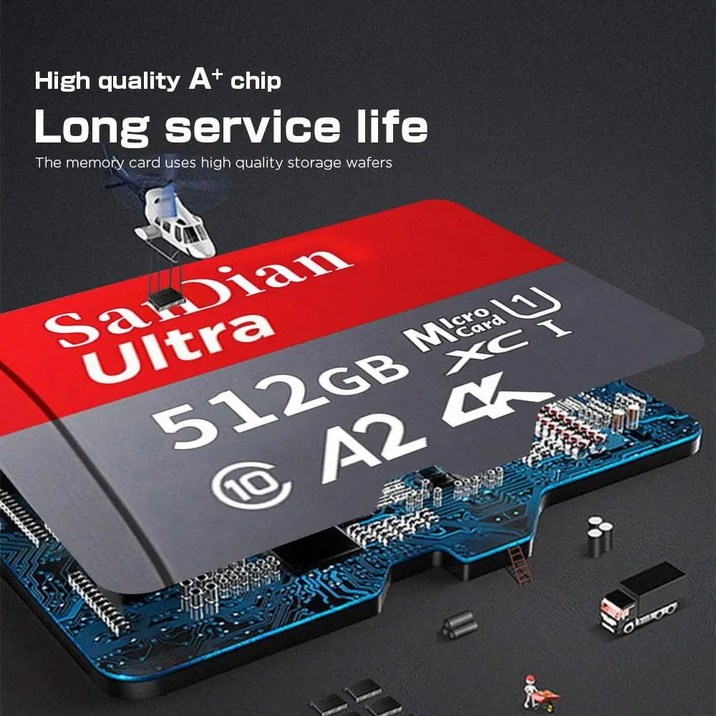 SanDian 마이크로 SD카드 512GB 1TB, 512GB SanDian 마이크로 SD카드 512GB 1TB, 512GB