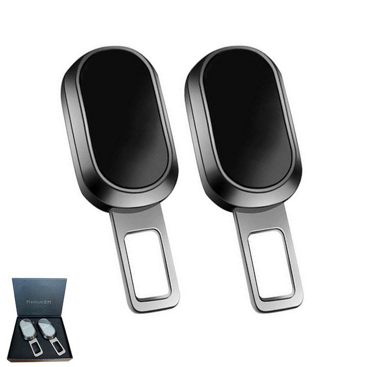 프리미엄 안전벨트 연장클립 2P 차종별 로고형, 1개, 기아