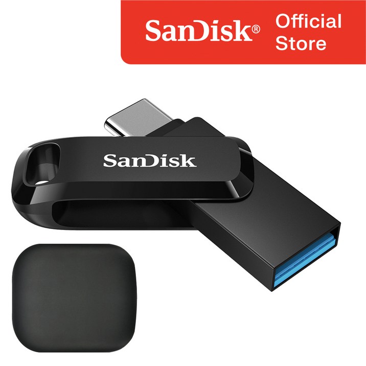 usb128 샌디스크 울트라 듀얼 고 C타입 USB 3.1 SDDDC3 블랙 / USB 보관 케이스, 32GB