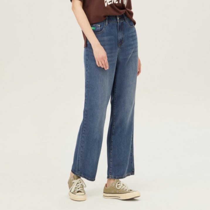 베네통 밴딩 일자핏 데님팬츠_BADPB2531 2427074