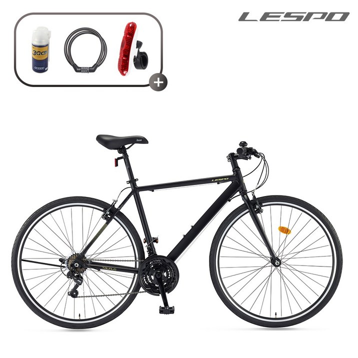 삼천리자전거 레스포 700C 토러스 21단 하이브리드 입문용 자전거 2026 조립자전거 99%조립, 1개, 170cm, 블랙(무광) (조립99%) 510