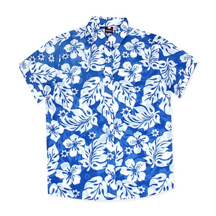 모이다코리아 남녀공용 파라다이스 하와이안셔츠