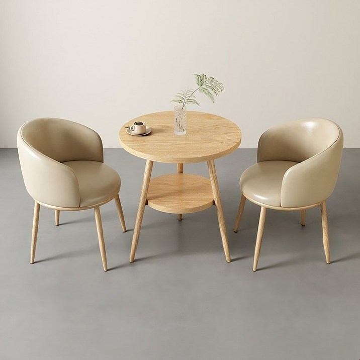 커피숍 식탁 세트 거실 베란다 2인용 작은 원형 테이블, M01