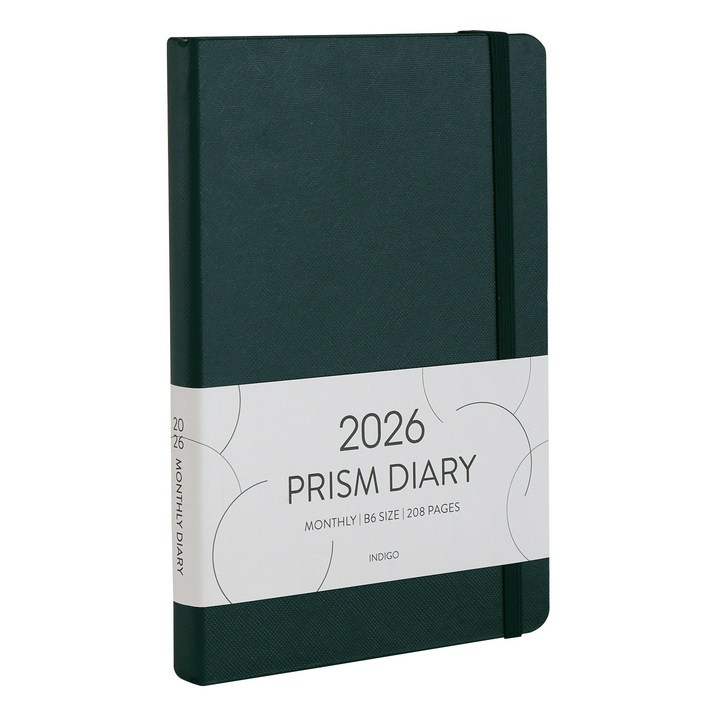 2026 인디고 프리즘 다이어리 B6 먼슬리 - 날짜형 월간 32절 플래너 스케줄러