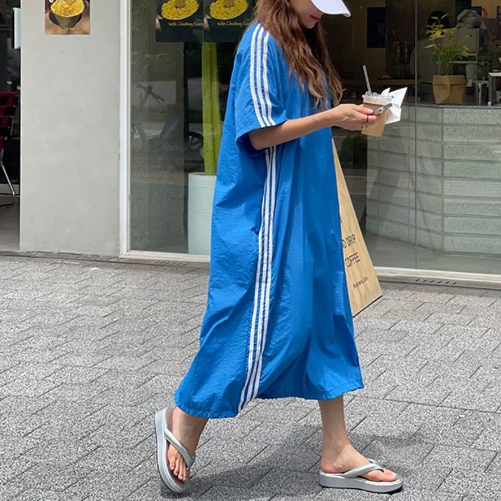 [난닝구]더슬포 반팔스트링롱원피스