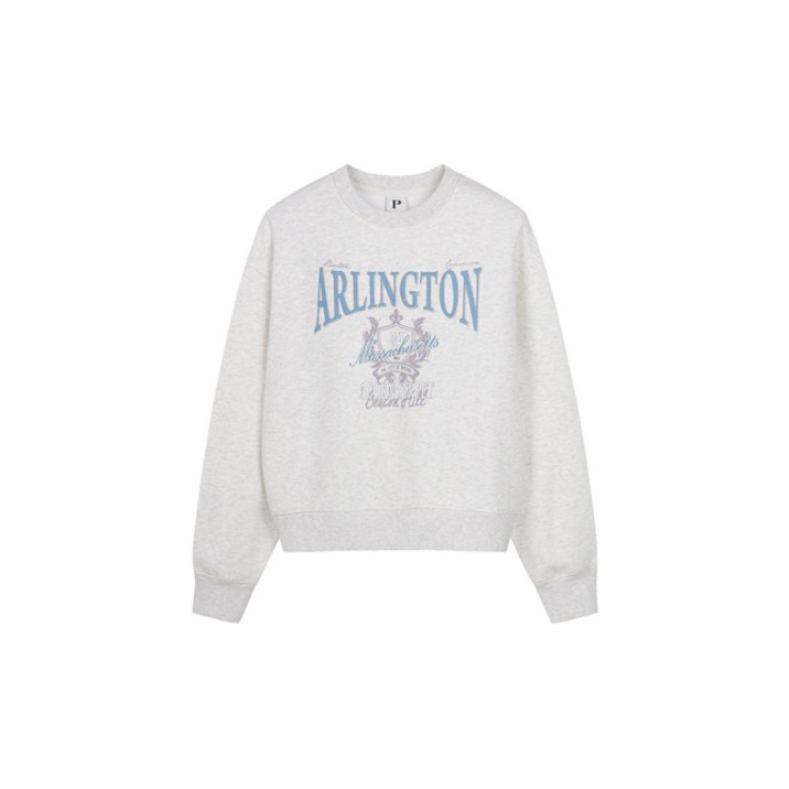 폴햄 POLHAM 여성 플리스 빅그래픽 크롭 맨투맨 PHE4TR2010