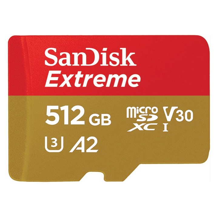 샌디스크 익스트림 마이크로 SD 카드, 512GB