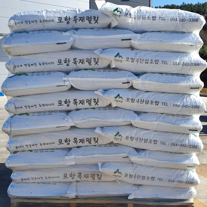 대용량 펠렛 펠릿연료 펠릿난로 우드펠렛 우드펠릿 포항목재펠릿 캠핑연료 캠핑펠렛, 400kg 20포, 1개