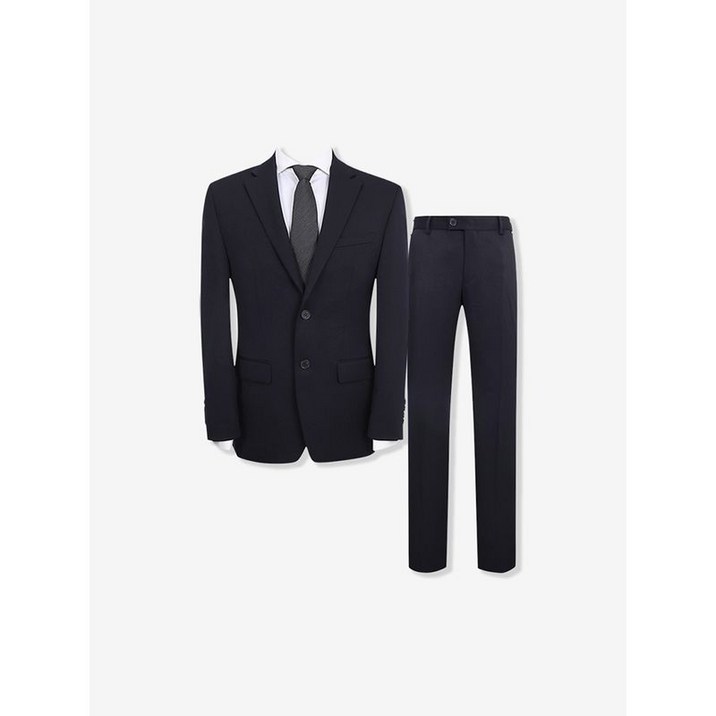 지이크 울 블렌디드 스트레치 정장 세트 다크네이비 PIJAB2037 PIPAB2237