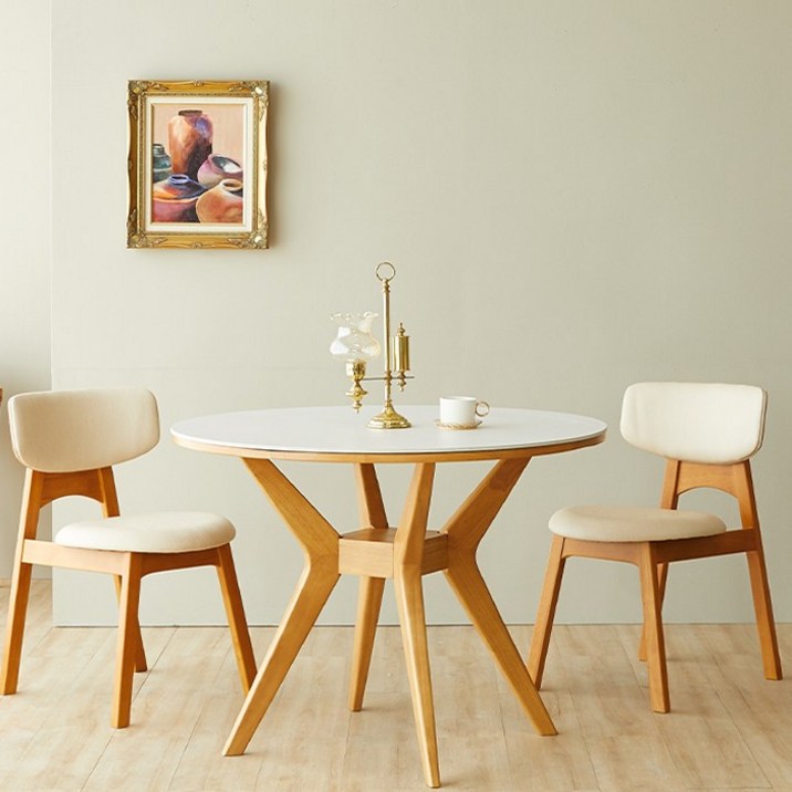 파라다이스빌라 플로 원형 세라믹 테이블1200 pn653-1, 월넛