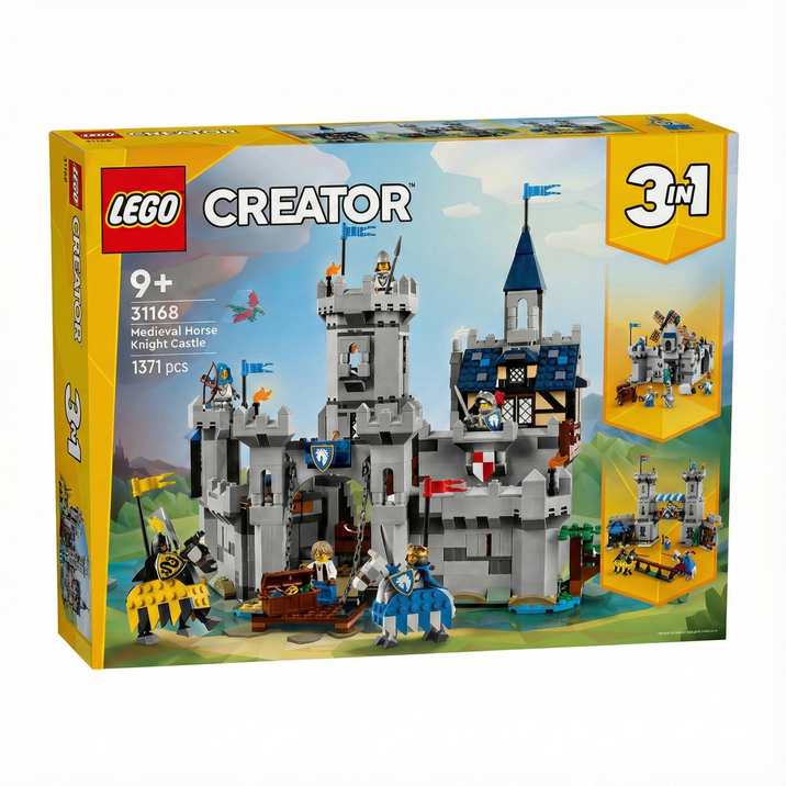 레고 중세 마기사의 성 1371pcs GO31168, 1개, 혼합색상