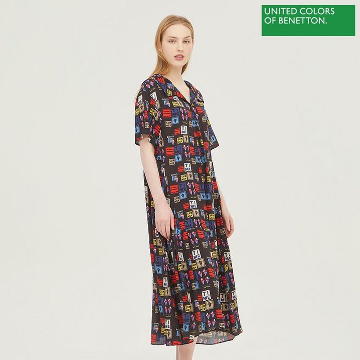 베네통 노아 원피스 BAOPB1431 BK