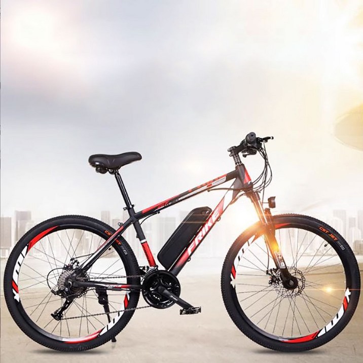 MTB 26인치 전기 자전거 리튬배터리 보조 동력 기어 변속 오프로드 배달용 학생 등하교 자전거