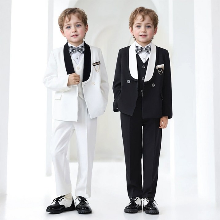 (대여) 조셉 배색카라 브레스티드 정장 턱시도 풀세