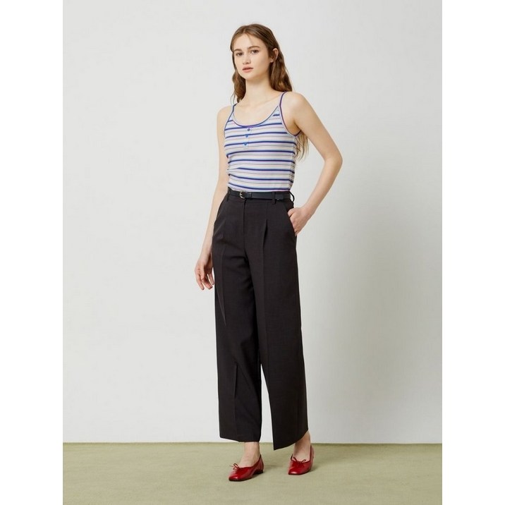 CC콜렉트 벨티드 원턱 와이드팬츠 C242MSA237 470866