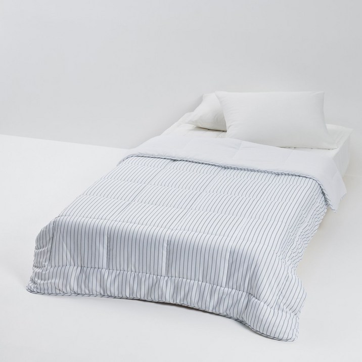 JAJU 스트라이프 피치스킨 차렵이불 SS_틸블루 510627