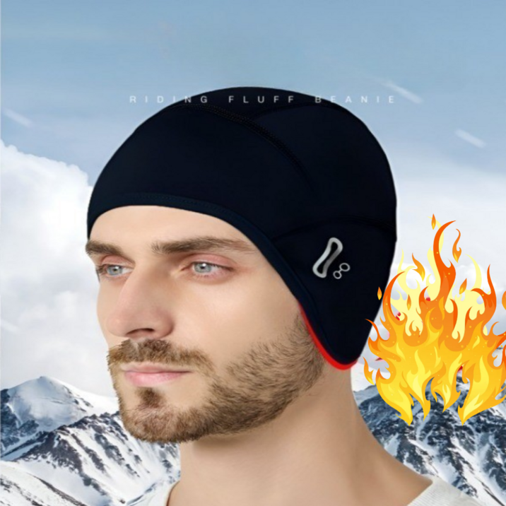 디보네 겨울 스포츠 방풍 스컬캡 러닝 사이클 등산 헬멧 스키 기모 이너 귀 덮는 방한 모자 1+1, 1개, 블랙1+그레이1