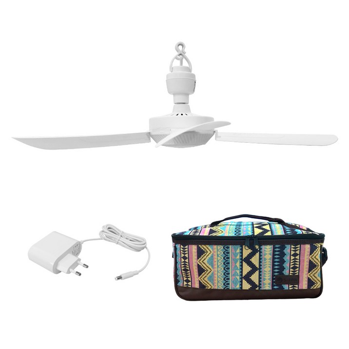 S-FAN50 천장형 선풍기 타프팬 가정용 실링팬 캠핑용+수납가방, 50롱 +가방 (No.440C)