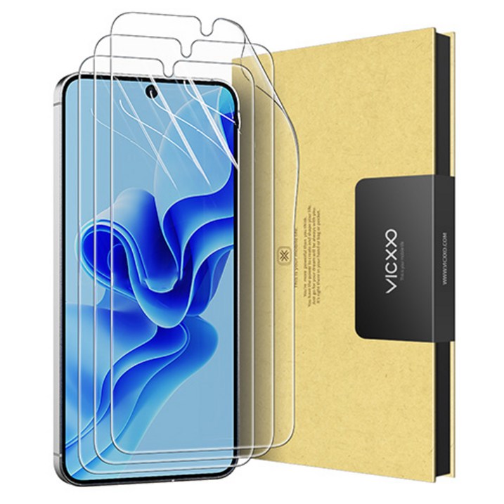 빅쏘 자가복원 풀커버 갤럭시 지문인식 휴대폰 액정보호필름 3매