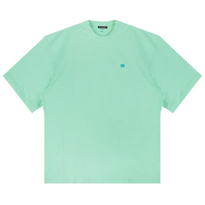 아크네 아크네23SS CL0163 BM7 페이스 로고 반팔 티셔츠