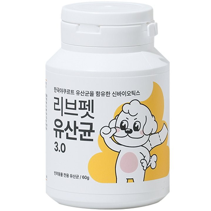 리브펫 반려동물 유산균 3.0 60g, 참치,치즈, 1개, 소화기능