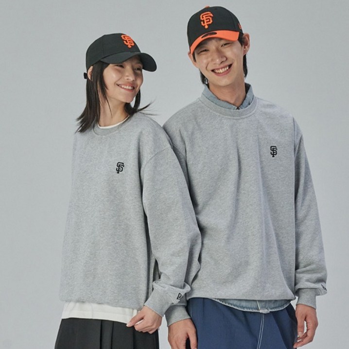 뉴에라 남녀공용 MLB 스몰로고 샌프란시스코 자이언츠 맨투맨 티셔츠 14881562