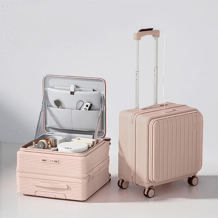 Chephie 무기한 AS 보증 전면오픈 소형 기내용 여행용 캐리어