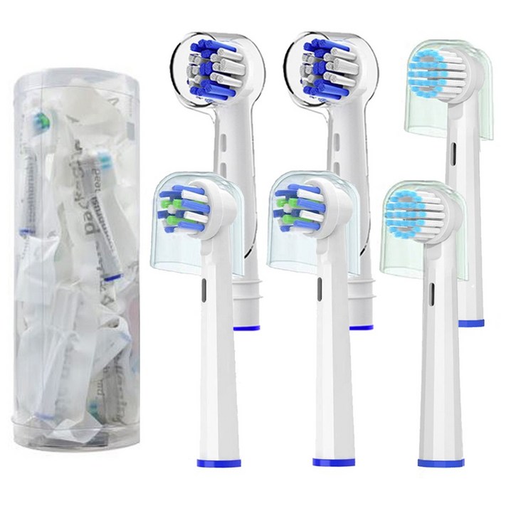 6개입 실속팩 진공포장 바른이케어 오랄비 전동칫솔모 호환 리필모 전동칫솔 칫솔모 EB20 EB50 EB60, 6개