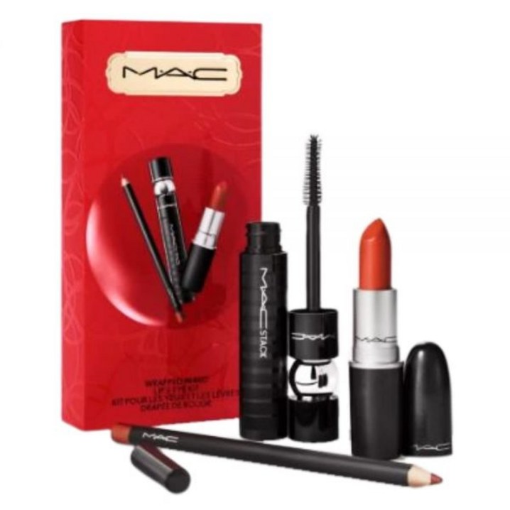 Mac Auto Parts MAC 홀리데이 익스클루시브 랩드 인 레드 립 앤 아이 키트 Mac Auto Parts MAC 홀리데이 익스클루시브 랩드 인 레드 립 앤 아이 키트