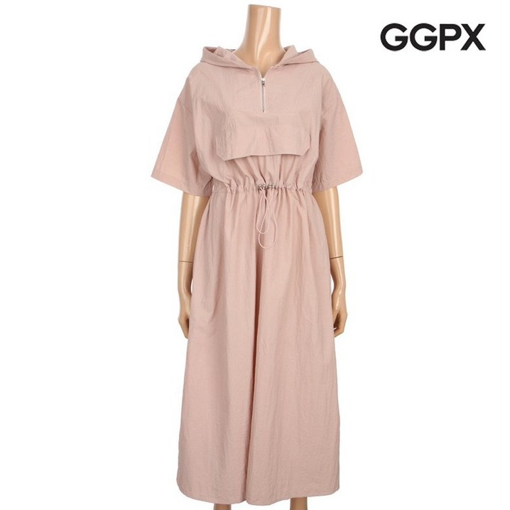 GGPX 후드 아노락 스트링 원피스 GNHOPG05F