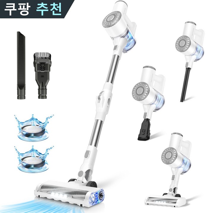 2025년형프리티케어 무선 청소기 핸디 청소기 W400 하얀색, W400 White
