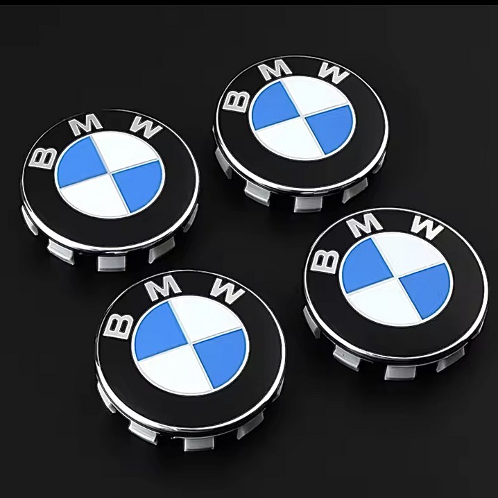 BMW 휠캡 화이트블루 호환품 G바디 56mm 클립형 1대분 4개세트