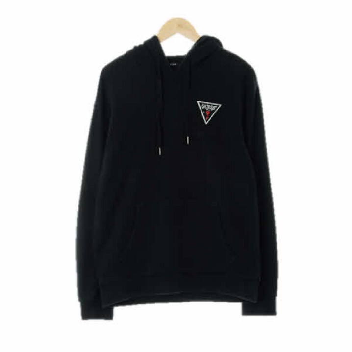 게스 Guess 블랙 면 로고후드티 남자 M 105 4222