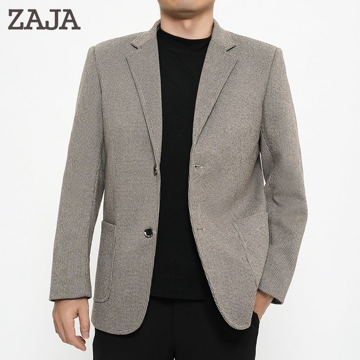 ZAJA 슬림 남성 정장자켓 블레이저 모직 오피스룩 아우터