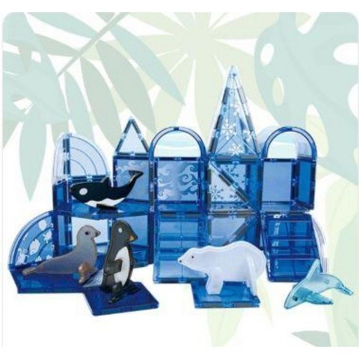 한 애니멀 타일 마그네틱블럭  북극, 상세페이지 참조, 1개