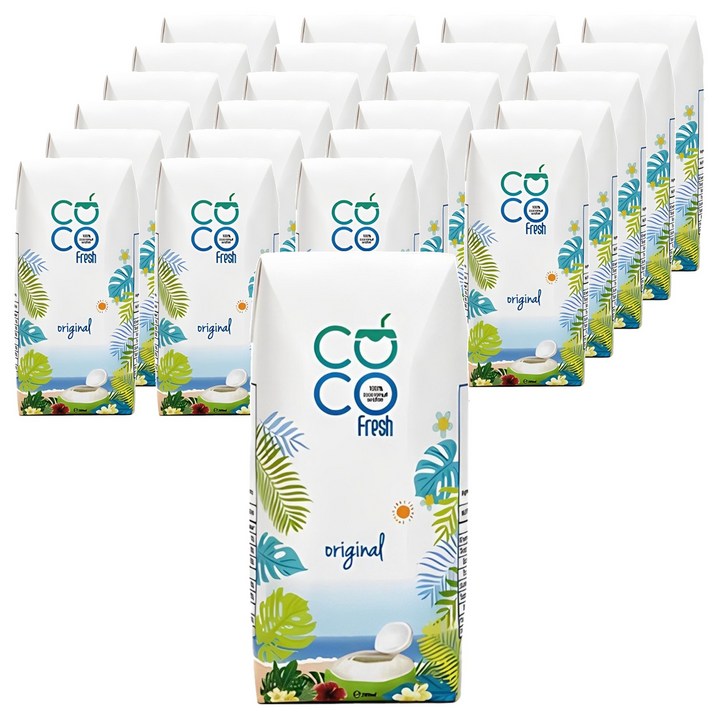 코코프레시 100% 코코넛워터, 200ml, 24개