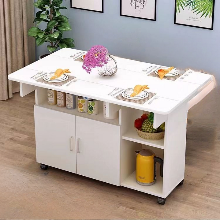주방홈바 바테이블 다용도 수납 1인용 접이식 이동식 식탁